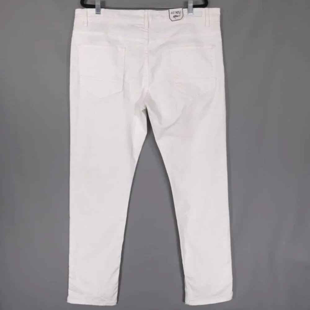 NWT SOUTHPOLE Men’s Skinny Jeans White Cotton Stretch‎ Size 40x32